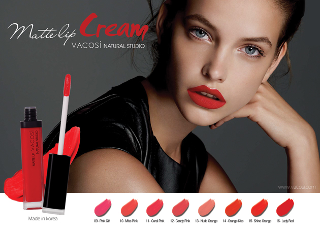 SON KEM VACOSI - MATTE LIP CREAM NATURAL STUDIO